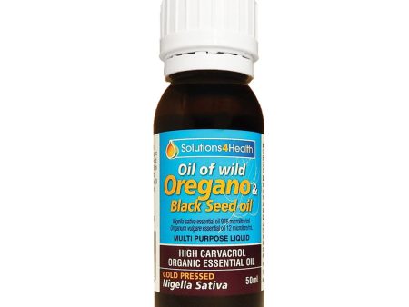 Solutions, 4 Health, Oil Of Wild Oregano And Black Seed Oil, 50ml For Sale