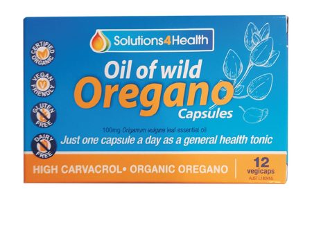 Solutions, 4 Health, Oil Of Wild Oregano, 12 Veggie Capsules For Sale