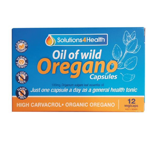 Solutions, 4 Health, Oil Of Wild Oregano, 12 Veggie Capsules For Sale