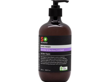 Saba Organics Certified Organic Hand Wash Lavender & Bamboo Exfoliant 500ml Online Sale