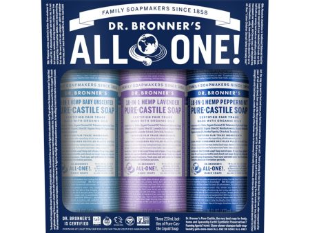 Dr. Bronner s Pure-Castile Soap Liquid Cosmic Classics 237ml x 3 Pack Sale