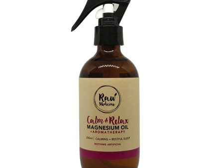 Raw Medicine Magnesium Oil Calm & Relax 200ml Spray For Cheap