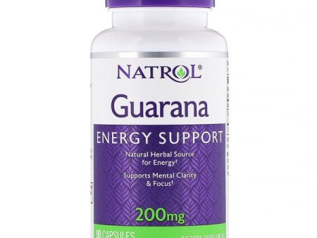 Natrol, Guarana, 200 mg, 90 Capsules Cheap