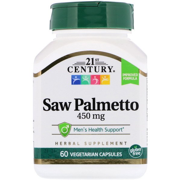 21st Century Saw Palmetto 450mg 60 Vegetarian Capsules on Sale