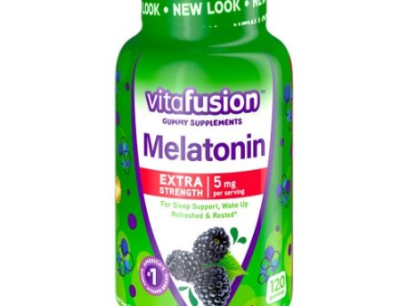 Vitafusion Extra Strength Melatonin Natural Blackberry - 5 mg - 120 Gummies Sale