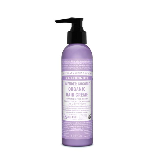 Dr.Bronner S Organic Hair Creme Lavender Coconut 177ml on Sale