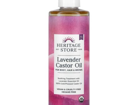 Heritage Store, Lavender Castor Oil, 8 fl oz (237 ml) Sale