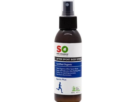 Saba Organics Certified Organic After Sport Body Spray Sports Plus 125ml Cheap