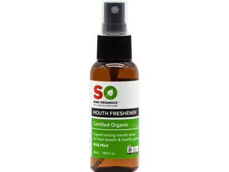 Saba Organics Certified Organic Mouth Freshener Wild Mint 50ml For Cheap