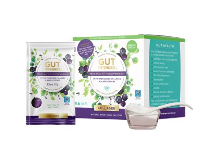 Gut Performance (Your Daily Gut Health Workout) Collagen with Hydrolysed Collagen & Blackcurrant Sachets 13.7g x 14 Pack Online