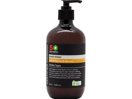 Saba Organics Certified Organic Hand Wash Lemon Tea Tree & Kunzea 500ml Supply