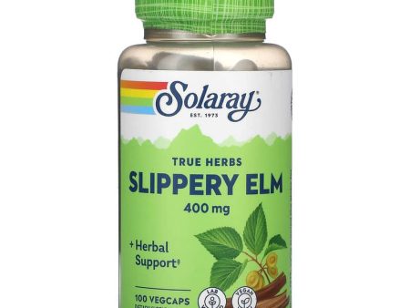 Solaray, Slippery Elm, 400 mg, 100 VegCaps Sale