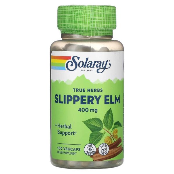 Solaray, Slippery Elm, 400 mg, 100 VegCaps Sale