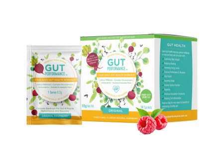 Gut Performance (Your Daily Gut Health Workout) Original Raspberry Flavour Sachets 8.2g x 14 Pack Sale