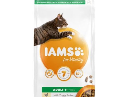 Iams Vitality Adult Cat Food Chicken 2 Sizes For Cheap