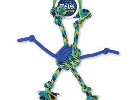 Zeus Fitness Dog Toys Rope and TPR Spider Ball 31cm Online