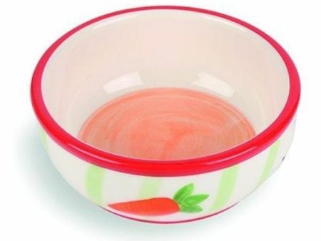 Happy Pet Carrot Stripe Pet Bowl Cheap