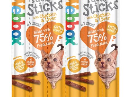 Webbox Tasty Sticks Cat Treats Chicken & Liver on Sale